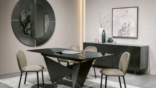 Specchiera Altea con cornice in vetro ondulato di Target Point