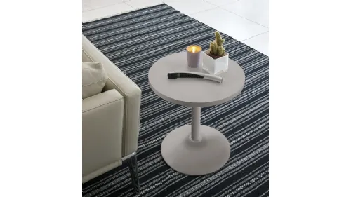 Tavolino rotondo Era in laminato laccato opaco di Target Point
