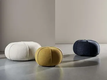 Pouf Clove in tessuto imbottito di Twils