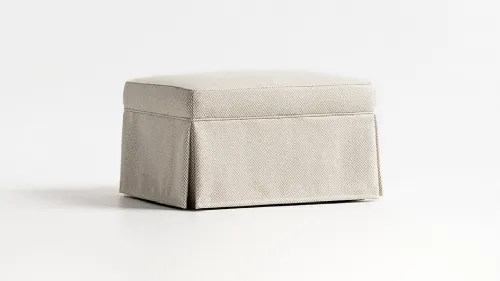 Pouf classico in tessuto imbottito Flò di Tosconova