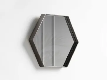 Specchio esagonale con cornice in metallo SP 210 di Tosconova