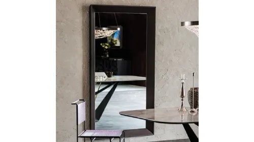 Specchio Taxedo Magnum con cornice in ecopelle di Cattelan Italia