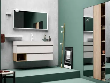 Mobile da Bagno sospeso in melaminico 45 02 di Birex