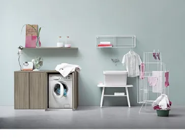 Mobile da Bagno in melaminico e laccato Acqua e Sapone Lavanderia 03 di Birex