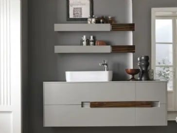 Mobile da Bagno in laccato e legno Atelie AT 06 di Artesi
