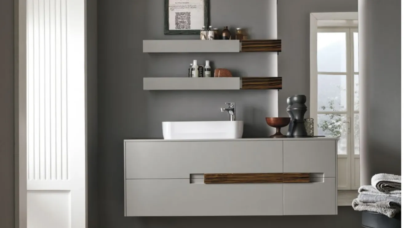 Mobile da Bagno in laccato e legno Atelie AT 06 di Artesi