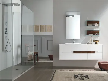 Mobile da bagno Ateliè in laccato opaco AT 07 di Artesi