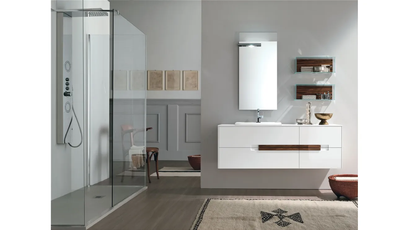 Mobile da bagno Ateliè in laccato opaco AT 07 di Artesi