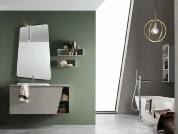 Mobile da Bagno sospeso in melaminico E-Ly 78 di Arcom