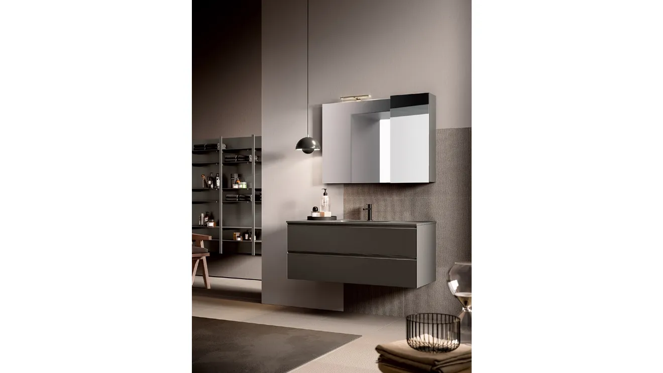 Mobile da Bagno Filo+ Horizon Piombo di Artesi