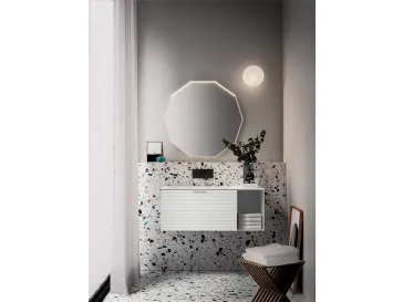 Mobile da Bagno Filo+ Plain Bianco opaco di Artesi