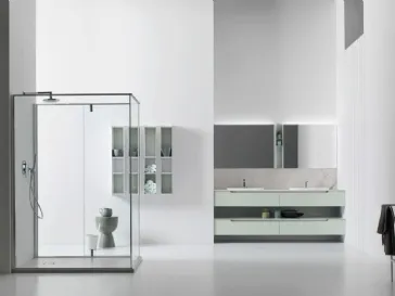 Mobile da Bagno sospeso Gold 05 laccato The verde di Arcom