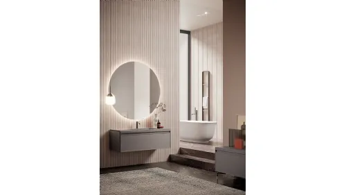 Mobile da Bagno Heritage Rovere laccato Tortora di Artesi