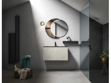 Mobile da bagno sospeso in laccato effetto resina Hosoi 02 di Birex