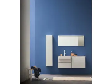Mobile da bagno sospeso in melaminico Lapis 08 di Birex