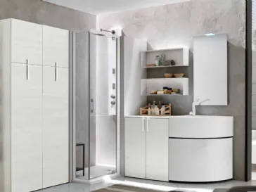 Mobile da Bagno Lavanderia con lavabo rotondo LV 01 Artesi