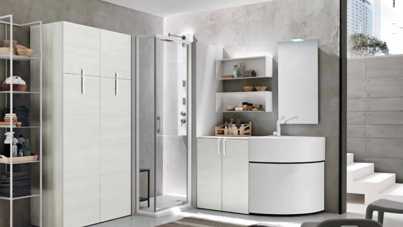 Mobile da Bagno Lavanderia con lavabo rotondo LV 01 Artesi
