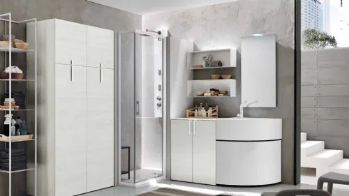 Mobile da Bagno Lavanderia con lavabo rotondo LV 01 Artesi
