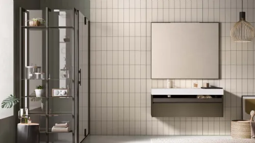 Mobile bagno sospeso con specchio Petra PT 40 Artesi