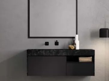 Mobile con piano in ceramica effetto marmo Petra PT 45 Artesi