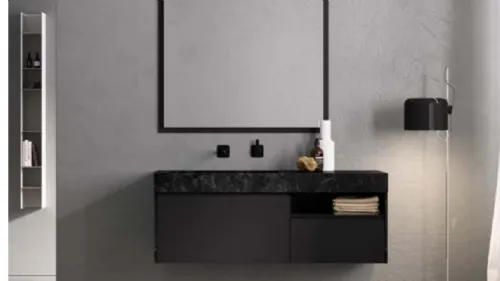 Mobile con piano in ceramica effetto marmo Petra PT 45 Artesi