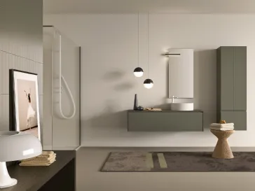 Mobile da Bagno verde salvia Petra PT 53 di Artesi