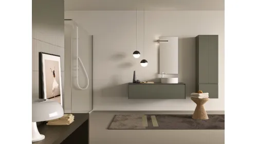 Mobile da Bagno verde salvia Petra PT 53 di Artesi