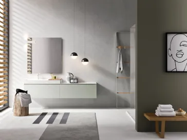 Mobile da Bagno verde acqua Petra PT 54 di Artesi
