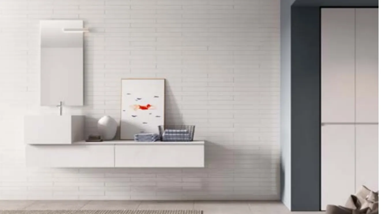 Mobile bagno con doppio lavabo Petra PT 59 di Artesi