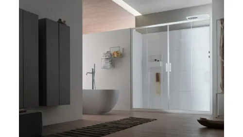 Mobile da Bagno sospeso in Frassino Grigio Vanity 01 di Arcom