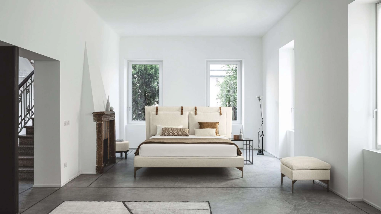 Letto con testiera SP2802 Basso di Twils