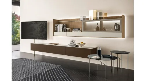 Mobile Porta Tv Tv Video in laccato di Sangiacomo