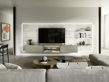 Parete Attrezzata Domino Boiserie 05 di Sangiacomo