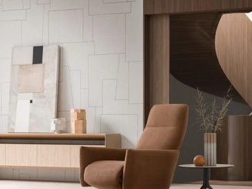 Poltrona relax in tessuto Prince di Le Comfort