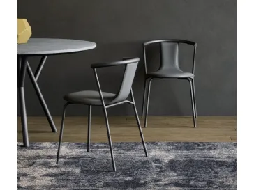 Sedia Agel Cuoio di Novamobili