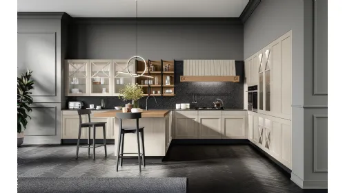 Cucina Moderna Frida 04 con penisola di Arredo3