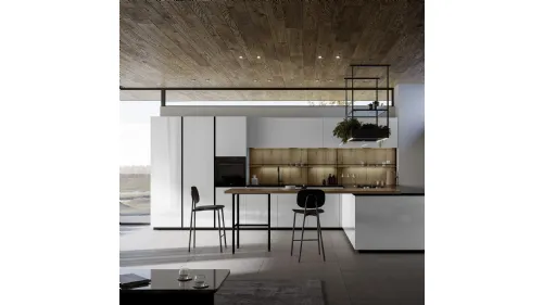 Cucina Moderna Kalì 07 con penisola di Arredo3