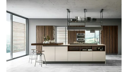Cucina Moderna Round 01 con isola di Arredo3