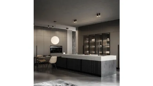 Cucina Moderna Tratto 10 n 01 con isola di Arredo3