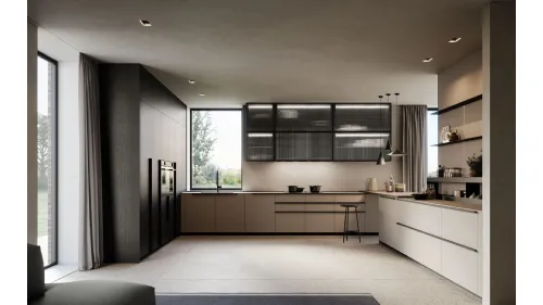 Cucina Moderna Tratto 10 n 03 angolare di Arredo3