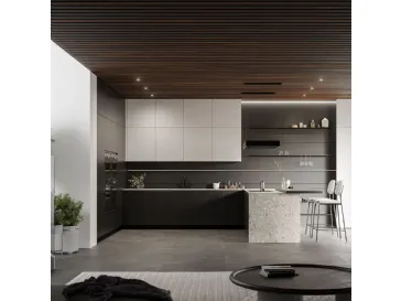 Cucina Moderna Wega 01 con penisola di Arredo3